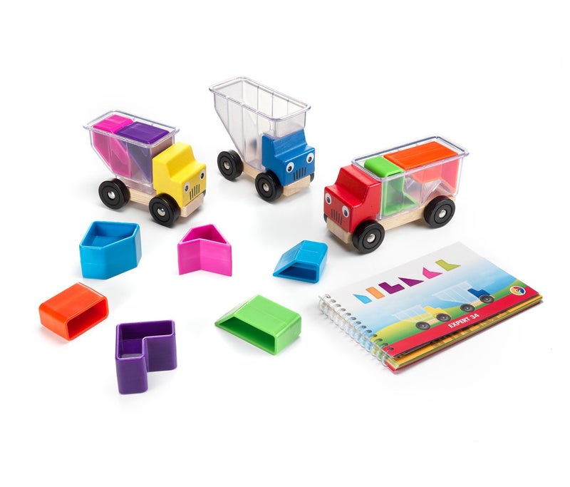 SmartGames Trucky 3 Wooden Puzzle Educational Stacking Toy Game with 48 Challenges for Ages 3+ - Image 4